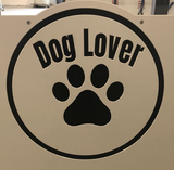 Dog Lover Day Spa Custom Logo Engraved on Gator Kennels Grey Gate Dog Lover Day Spa Custom Logo Engraved on Gator Kennels Grey Gate