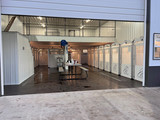 D.O.G. World is a great facility for your four legged family member. The half-glass kennel doors keep barking noise down and also allows the shy pup to seek privacy behind the bottom half of the door and out of sight. However, the curious pup can still look out and see the happenings of the kennel. The Wagmoor logo looks very amazing on the white kennels. "Oh, but white!" Yep, we know it seems silly to use for white kennels, but our liquid & stain resistant material is great for that classic clean look. 