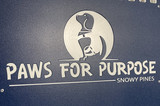 Snowy Pines Labradors Custom Logo Engraved in a Gator Kennels Gate in Navy Blue Snowy Pines Labradors Custom Logo Engraved in a Gator Kennels Gate in Navy Blue