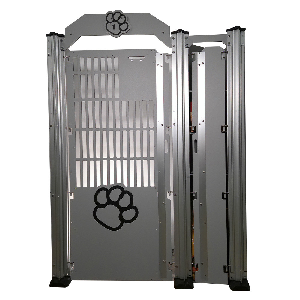 Add storage to your dog kennels with this locker kit.