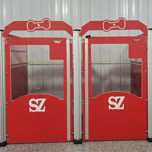SZ Rolling Acres' Gator Kennels Signature Series in classic red.