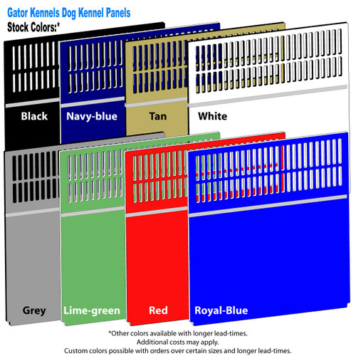 HDPE dog kennel panel colors.