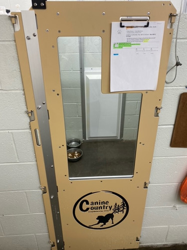 Canine Country Custom Gator Kennels Door in Tan