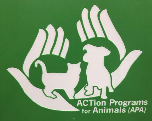 ACTion Programs for Animals Gator Kennels dog kennels with custom logo engraved
