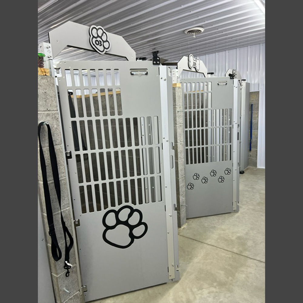 Dog Grooming Kennelgate Grooming Kennel Ideas: Grey Dog