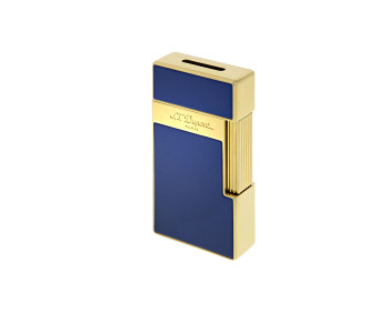 S.T. Dupont BIGGY GOLDEN SHINY BLUE LACQUER