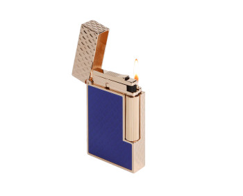 S.T. Dupont LINE 2 BLUE AND PINK GOLD DRAGON SCALES LIGHTER