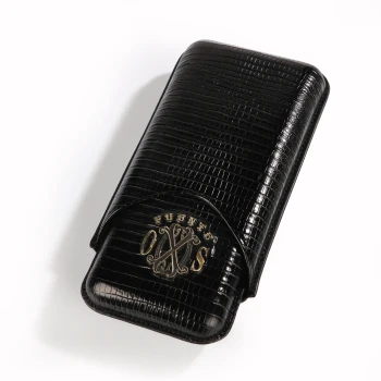 Fuente The OpusX Society Spanish Teju Leather Black Onix Cigar Case