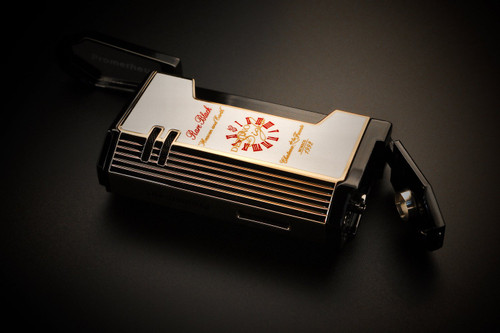 Prometheus 2024 Limited edition Opusx rare black white lacquer and gold Magma X Lighter