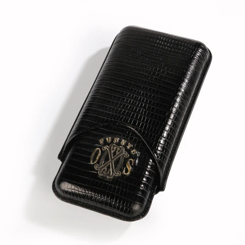 Fuente The OpusX Society Spanish Teju Leather Black Onix Cigar Case