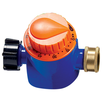 orange and blue hose timer