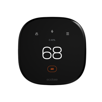 ecobee Smart Thermostat Enhanced set to 68° heat
