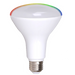 Single Smart LED Flood bulb showing color temperature range 