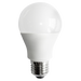 A19 LED bulb on white background