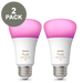 2 Pack Smart LED Hue bulbs