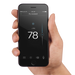 Hand holding phone with ecobee app