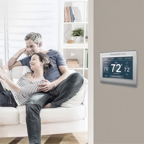 Honeywell Wi-Fi Smart Color Silver Thermostat with Wi-Fi Compatibility