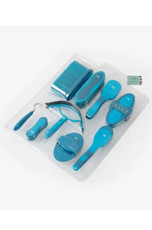 Kit De Toilettage Premier Equine Soft-touch – Noir Et Rouge – Neuf