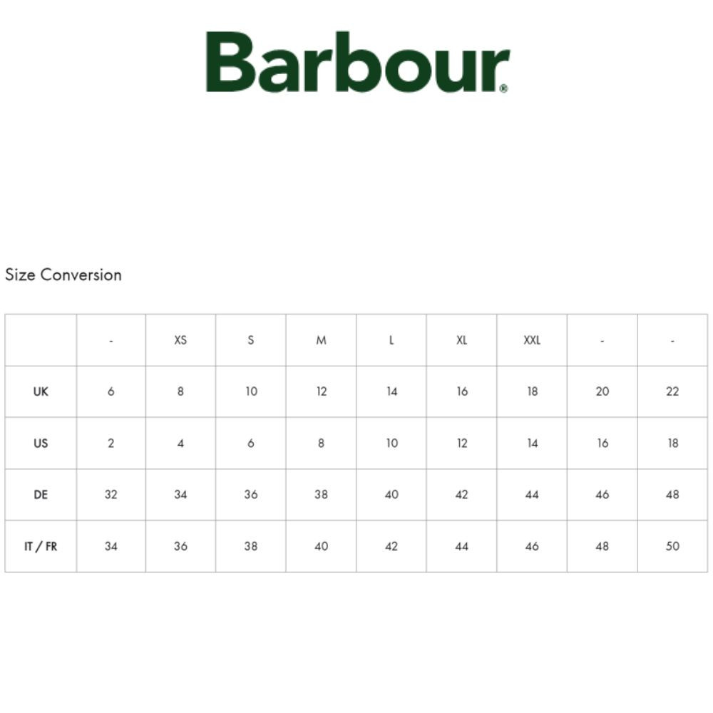 Barbour Size Conversion Slim Fit Barbour Size Chart Barbour