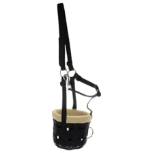 Hy Equestrian Muzzle with Fleece in Black