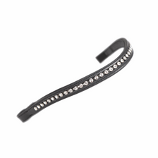 Velociti GARA Large Diamante Browband - Black/Clear