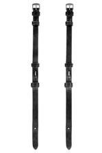 Henry James Saddlery Billet Cheek Pieces - Black