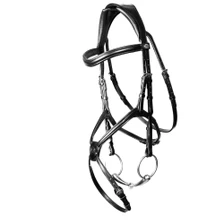 Henry James Saddlery Sheepskin Grackle Bridle - Black