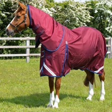 Premier Equine Buster Turnout Rug with Classic Neck Cover 40g in Burgundy
