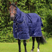 Premier Equine Hydra Stable Rug with Neck Cover 200g in Navy