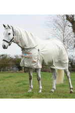 WeatherBeeta ComFiTec Essential Mesh II Combo Fly Rug - Beige/Turquoise/Orange