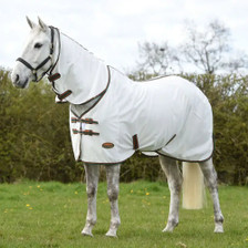 WeatherBeeta ComFiTec Tyro Mesh Combo Fly Rug - White/Green/Burnt Orange - Lifestyle