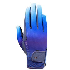 Hy Equestrian Childrens Ombre Riding Gloves in Navy/Ocean - Front