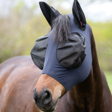 LeMieux Bug Relief Half Fly Mask in Navy