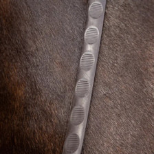 LeMieux Magna Grip Rubber Reins in Brown/Brass - Lifestyle