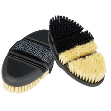 LeMieux Flexi Half & Half Grooming Brush in Black