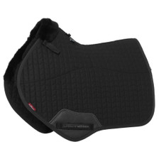 LeMieux Merino+ Half Lined Close Contact Saddle Pad - Black