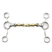 Premier Equine Brass Alloy Tom Thumb with Waterford Mouth Bit