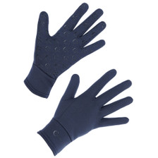 Covalliero Riding Gloves in Dark Navy - Front and Palm