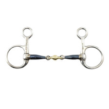 Premier Equine Sweet Iron Hanging Cheek with Brass Alloy Lozenge Bit