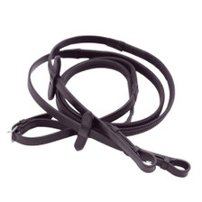 Premier Equine Diego Rubber Reins in Brown