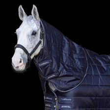 LeMieux Arika Stable-Tek Neck Cover 200g in Navy - Lifestyle