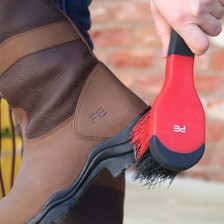 Premier Equine Soft-Touch Bucket Brush in Black/Red -  Lifestyle
