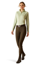 Ariat Ladies Sunstopper 3.0 Long Sleeve Base Layer in Laurel Green - Front