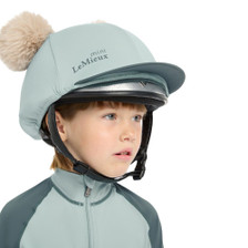 LeMieux Mini Double Pom Hat Silk  - Glacier
