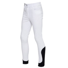 Premier Equine Childrens Derby Riding Breeches - White -  Front