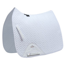 Premier Equine Pony Plain Cotton Dressage Saddle Pad in White