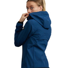 Premier Equine Ladies Spinto Waterproof No-Fill Jacket - Navy - Back