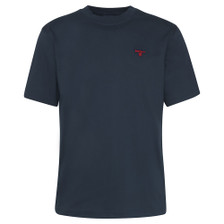 Barbour Mens Sports Relaxed Fit T- Shirt in Navy - Front