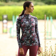 Aubrion Ladies React Long Sleeve Base Layer in Abstract - Lifestyle
