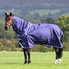 Highlander Original Turnout Rug and Neck Set 0g in Navy - Lifestyle